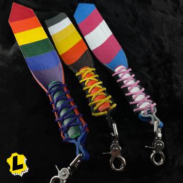 Leather Pride Laced BDSM Slapper